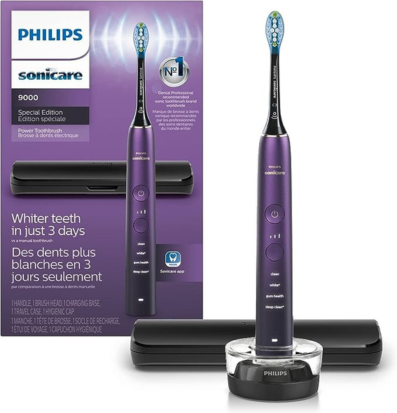 PHILIPS Sonicare 9000 Special Edition Toothbrush HX9911/91 - Black/Purple