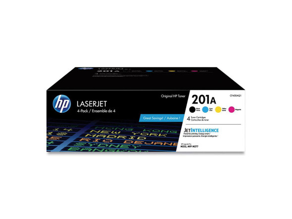 HP 201A 4-pack Black/Cyan/Magenta/Yellow Original LaserJet Toner Cartridges,