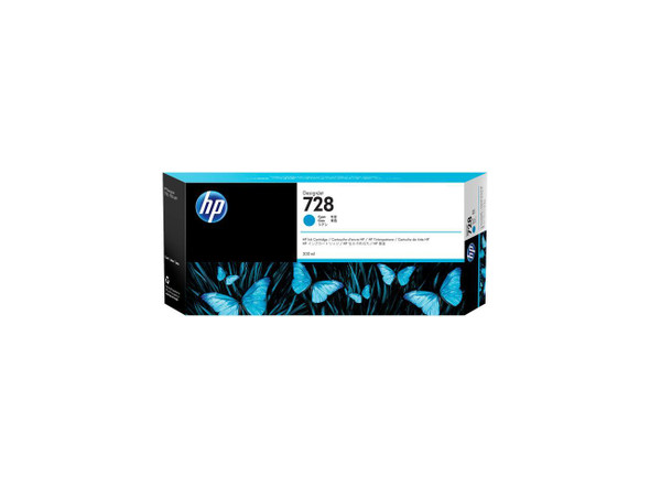 HP 728 Cyan DesignJet Ink Cartridge (F9K17A)(Single Pack)