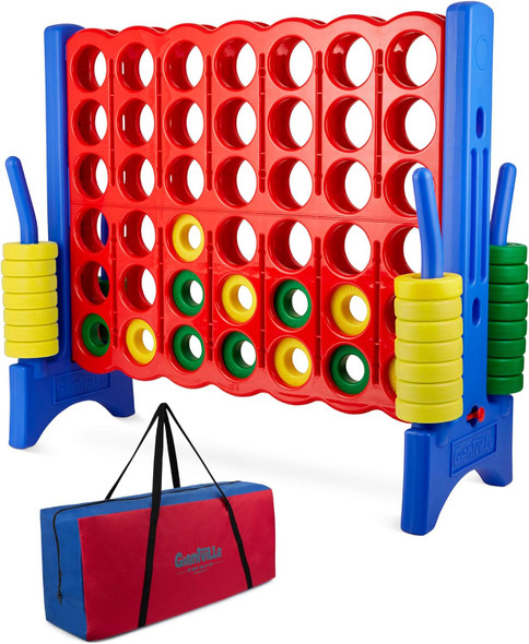 Giantville Giant 4 in a Row Connect Game 4'x3.5' - Storage Carry Bag -RED/BLUE Giantville Giant 4 in a Row Connect Game 4'x3.5' - Storage Carry Bag -RED/BLUE