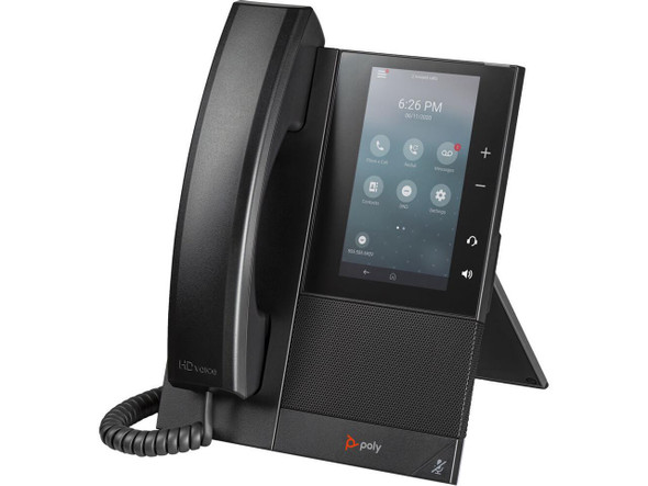 HP Poly CCX 505 IP Phone and PoE enabled, Desktop, Wall Mountable Phone - 2 x