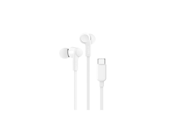 Belkin ROCKSTAR White G3H0002BTWHT USB-C Connector Binaural Headphones with