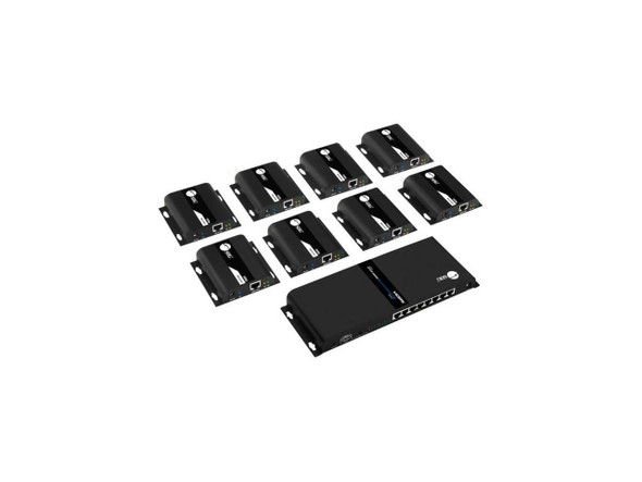 SIIG 1x8 1080p HDMI Splitter HDbitT over IP Extender Kit 120m CE-H26W11-S1