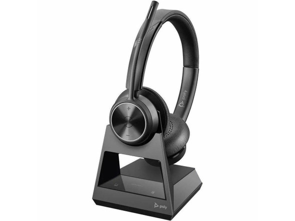 Poly Savi 7300 Office 7320 Headset - Stereo - Wireless - DECT 6.0 - 590 ft - 20