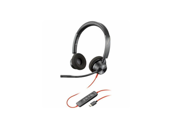 Poly Blackwire 3320 Stereo USB-C Headset +USB-C/A Adapter - Stereo - USB Type C, Poly Blackwire 3320 Stereo USB-C Headset +USB-C/A Adapter - Stereo - USB Type C,