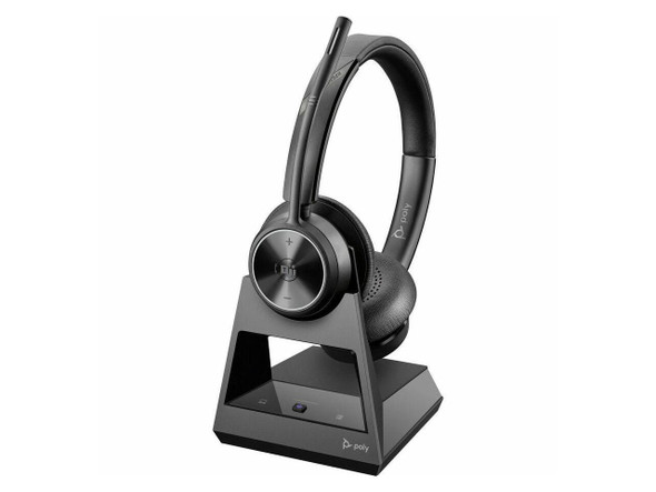 Poly Savi 7300 Office Headset - Stereo - Wireless - DECT 6.0 - 590 ft - 20 Hz -