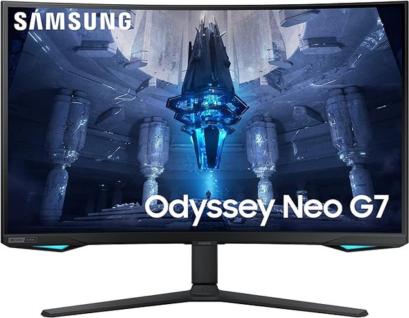 SAMSUNG 32" Odyssey Neo G7 4K UHD 165Hz 1ms G-Sync 1000R LS32BG752NNXGO - BLACK