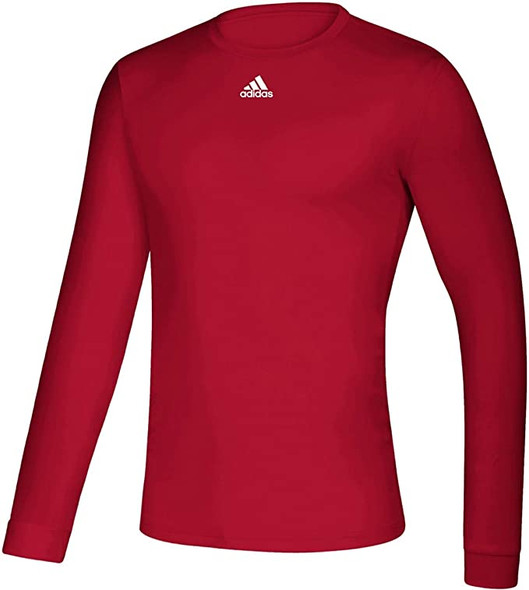 EK0129 Adidas Creator Long Sleeve Tee Shirt Power Red/White 3XL