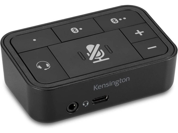 Kensington Black K83300WW Universal 3-in-1 Pro Audio Headset Switch