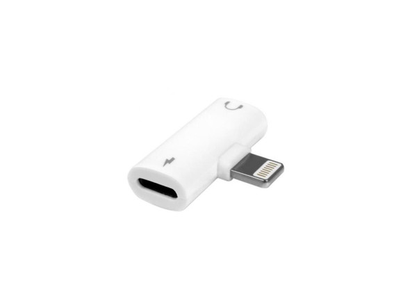 Aluratek Lightning and 3.5 mm Adapter for iPhone/iPad ADLA01F
