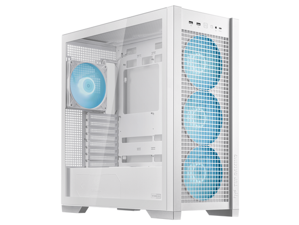 ASUS TUF Gaming GT302 ARGB White Edition ATX Mid-Tower Case Four 140 x 28 mm