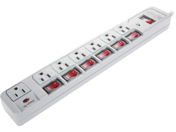 Tripp Lite 7-Outlet Surge Protector Power Strip, 6 Feet Cord, 1080 Joules,