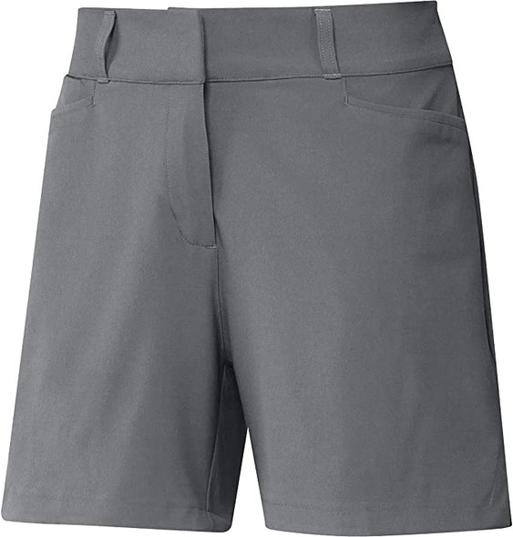 H37053 Adidas Women's 5-inch Primegreen Golf Short Grey Size 6