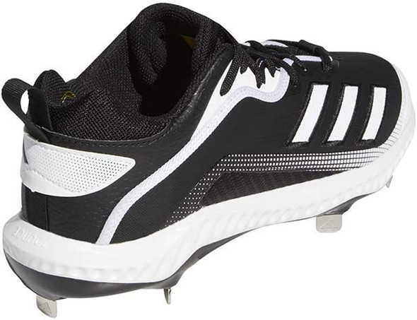 EG7603 Adidas Icon 6 Bounce Cleats Black/White/White Size 9