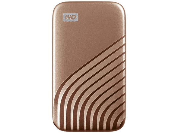 WD 2TB My Passport SSD Portable External Solid State Drive, Gold, Sturdy