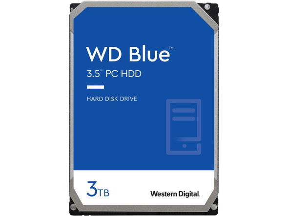 WD Blue 3TB Desktop Hard Disk Drive - 5400 RPM SATA 6Gb/s 256MB Cache 3.5 Inch -