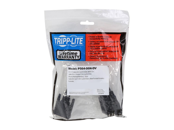 Tripp Lite P564-06N-DV 6" Male to Female Digital Y Splitter Cable