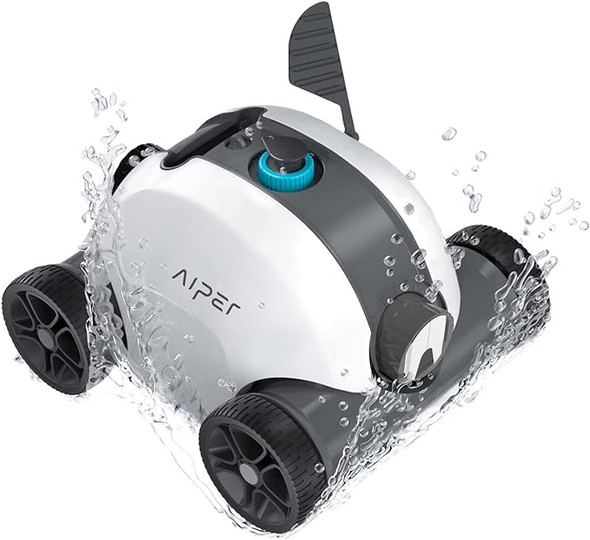 AIPER Cordless Robotic Pool Cleaner Dual-Drive Motors AIPER-HJ1103J - GRAY