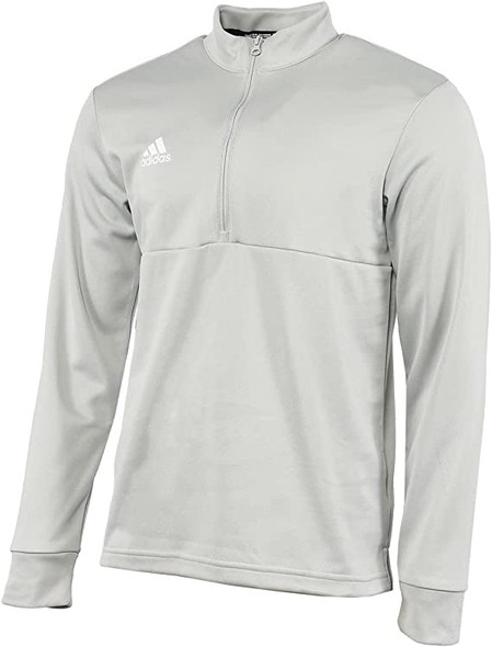 FT3319 Adidas Men's Team Issue 1/4 Zip Pullover Team College Grey/White S