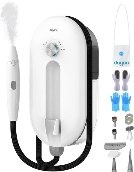 DAYOO Steam Cleaner 1600W 10s Instant Hot 221°F Handheld Steamer PSWOO1 - White