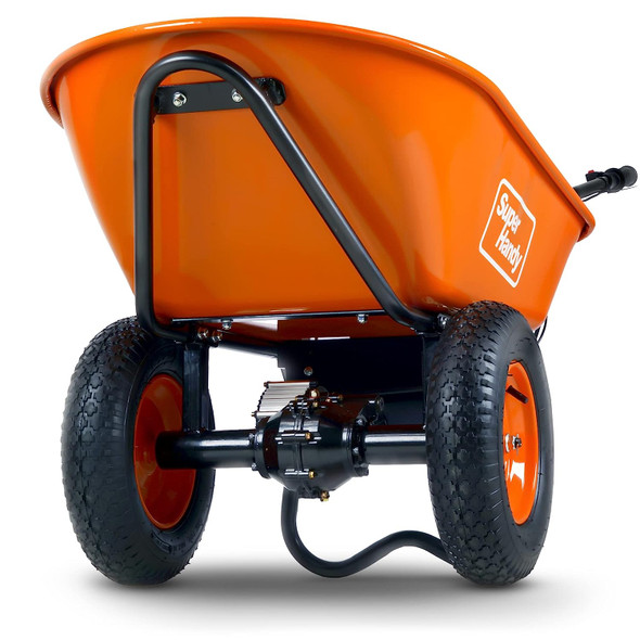 SuperHandy Electric Wheelbarrow Utility Cart - 24V DC, 330lbs Load Capacity,