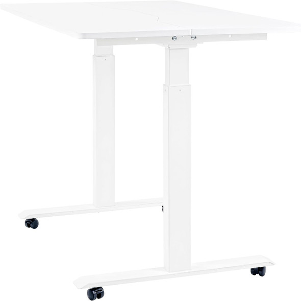 SuperHandy Electric Standing Desk - 48"x30" in Pristine White - 3 Memory Presets