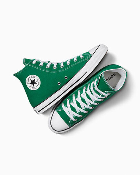 CONVERSE Chuck Taylor All Star Canvas -UNISEX HIGH TOP -MENS SIZE 4 -GREEN/WHITE