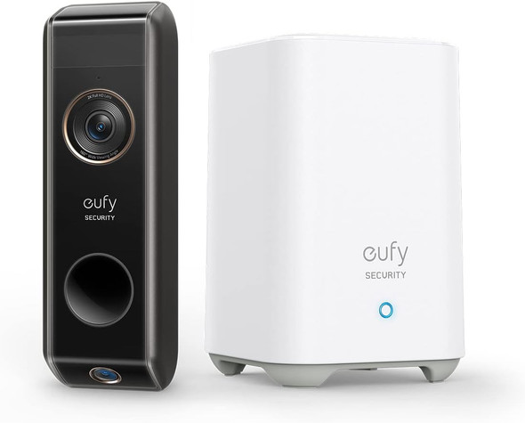 eufy Security Doorbell Dual Camera T8213 Battery-Powered with HomeBase T8010X