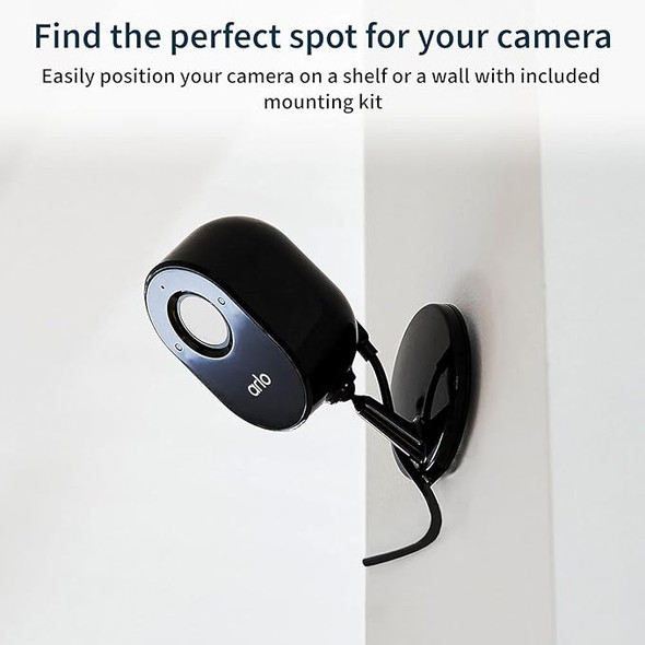 Arlo Indoor Camera 1080p Video Privacy Shield Night Vision VMC2040 - Black