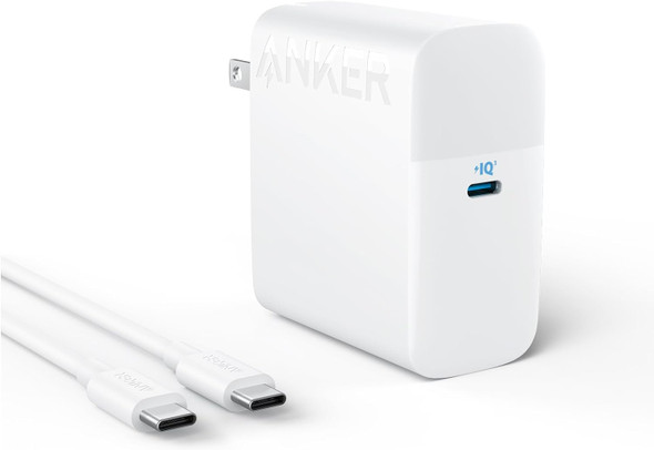 Anker Mac Book Pro Charger, 100W USB C Charger, Compact, Foldable, A2672 - WHITE