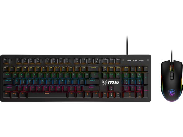 MSI FORGE GK300 COMBO - BLUE SWITCHES Gaming Keyboard & Gaming Mouse,