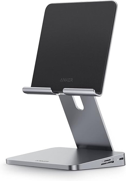 Anker 551 USB-C Hub 8-in-1 Foldable Tablet Stand Dock 4K HDMI A8387 - Silver