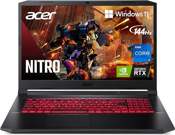 Acer Nitro 5 17.3" FHD 144Hz i7-11800H 16 1TB RTX 3050 Ti AN517-54 - BLACK/RED