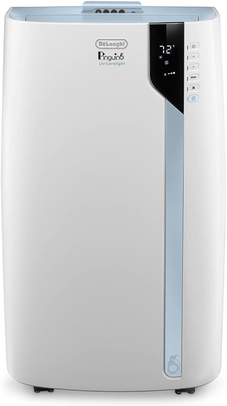 De'Longhi PACEX390UVcare-6AL WH PAC Portable AC, 14000 BTU + UV CARE- White/BLUE