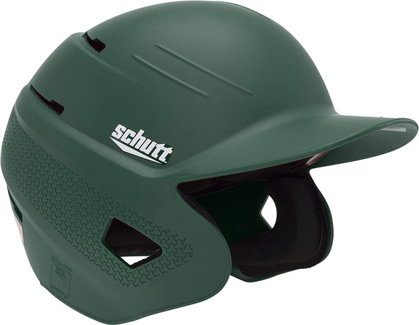 XR1 BASEBALL BATTING HELMET, MATTE DARK GREEN COLOR FOR JUNIOR