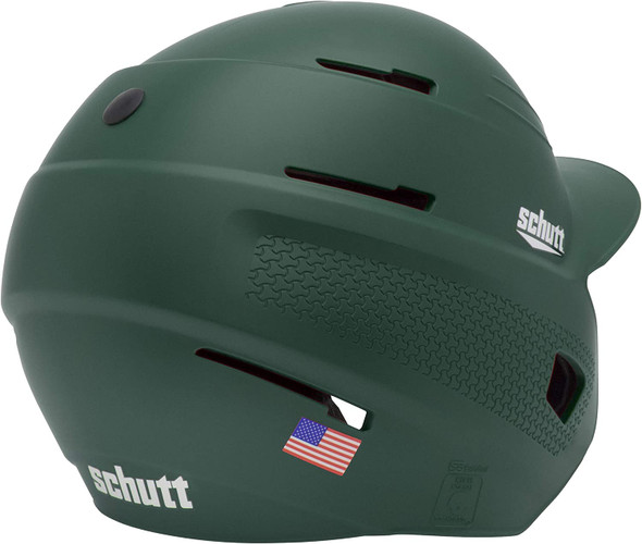 XR1 BASEBALL BATTING HELMET, MATTE DARK GREEN COLOR FOR JUNIOR