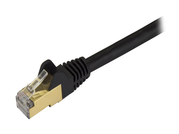 StarTech C6ASPAT2BK StarTech.com Cat6a Shielded Patch Cable - 2 ft - Black -