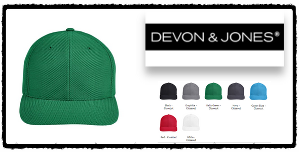 Devon & Jones CrownLux PerformancE by Flexfit Adult Cap DG801 New