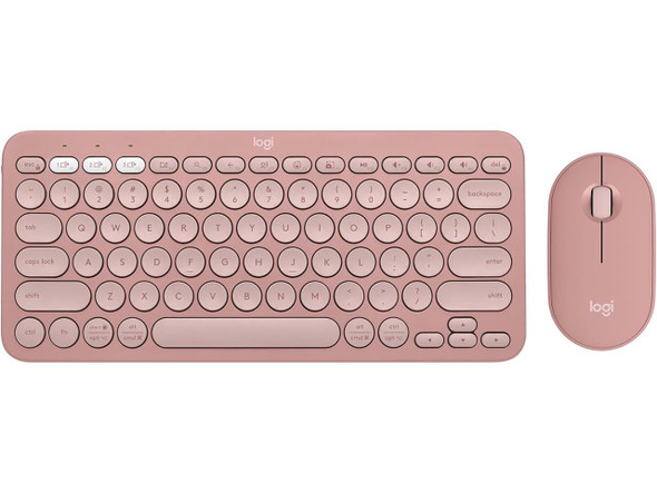 Logitech Pebble 2 Combo Wireless Keyboard and Mouse - USB Type A Wireless