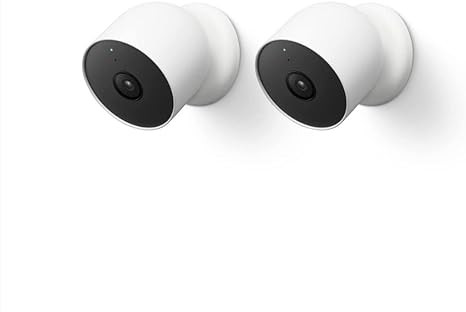 Google Nest Cam Outdoor or Indoor Battery 2nd Generation 2 Count G3AL9 - WHITE