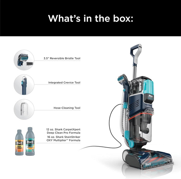 Shark R-EX200 CarpetXpert with Stain Striker, Upright Carpet, Area Rug - Navy