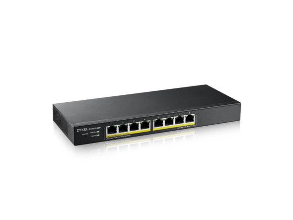 ZyXEL 8-Port Gigabit Smart Nebula Cloud Managed PoE Switch, 8 PoE+ Ports at 60W,