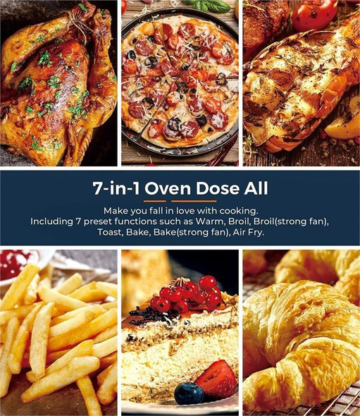 Dreamiracle Air Fryer Toaster Oven Combo 21 Quart - SILVER