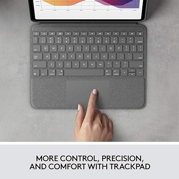 Logitech Folio Touch iPad Keyboard Case Trackpad Smart 820-009576 - Graphite