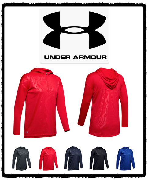 1351230 Under Armour Women's Locker Emblem 1/4 Zip Hoody New