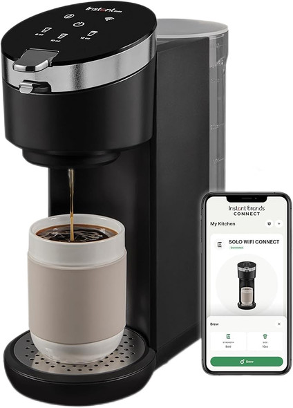 Instant Solo WIFI Connect Single Serve Coffee Brew 8 to 12oz SSCM-2000 - Black