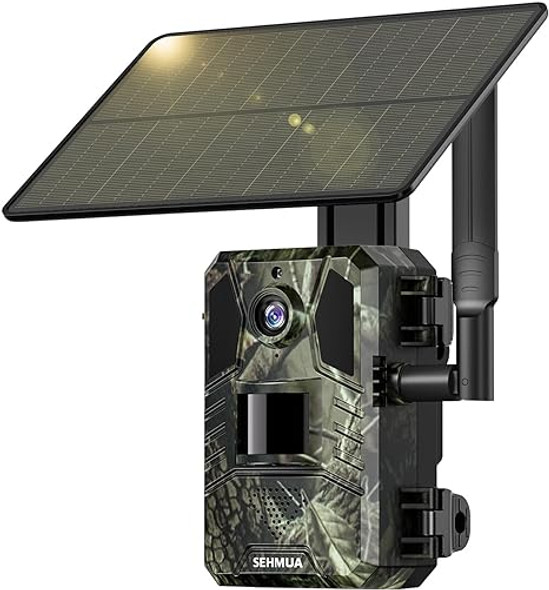 SEHMUA 4G LTE Trail Cameras 3rd Gen Live Streaming Camera - GREEN CAMO