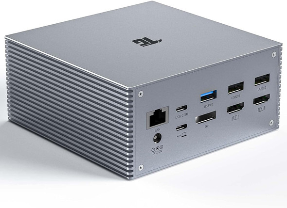 Tiergrade USB C Docking Station Dual 4K 60W PD Charging Dock TG-DC001 - Gray