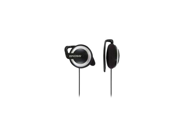 Koss KSC07 Sport Clip, Lightweight Clip-On Headphones, Black