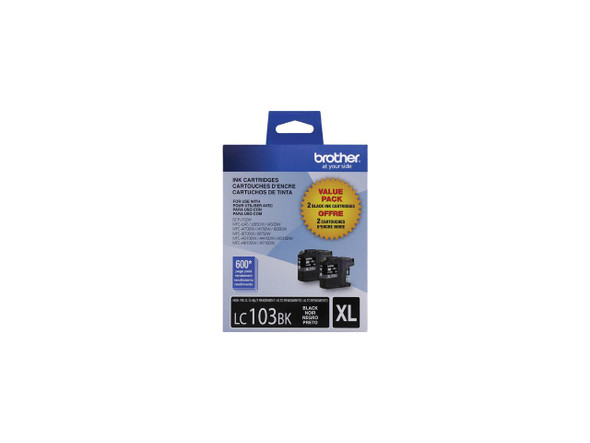 Brother LC1032PKS High Yield Innobella Ink Cartridge - Dual Pack - Black Brother LC1032PKS High Yield Innobella Ink Cartridge - Dual Pack - Black